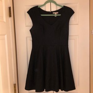 Little Black Cap Sleeve Lace Dress size M